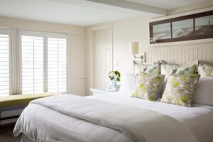 A room at an Edgartown hotel to stay at on a Martha's Vineyard spring break vacation.